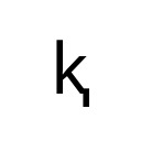 LATIN SMALL LETTER K WITH DESCENDER Latin Extended-C Unicode U+2C6A