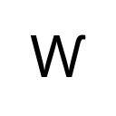 LATIN CAPITAL LETTER W WITH HOOK Latin Extended-C Unicode U+2C72