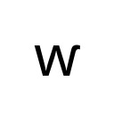 LATIN SMALL LETTER W WITH HOOK Latin Extended-C Unicode U+2C73