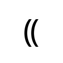 LEFT DOUBLE PARENTHESIS Supplemental Punctuation Unicode U+2E28