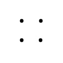 SQUARED FOUR DOT PUNCTUATION Supplemental Punctuation Unicode U+2E2C