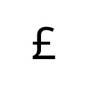 POUND SIGN Latin-1 Supplement Unicode U+A3