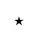 ARABIC FIVE POINTED STAR Arabic Unicode U+66D