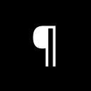 PILCROW SIGN Latin-1 Supplement Unicode U+B6