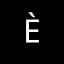 LATIN CAPITAL LETTER E WITH GRAVE Latin-1 Supplement Unicode U+C8