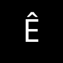 LATIN CAPITAL LETTER E WITH CIRCUMFLEX Latin-1 Supplement Unicode U+CA