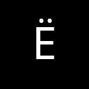 LATIN CAPITAL LETTER E WITH DIAERESIS Latin-1 Supplement Unicode U+CB