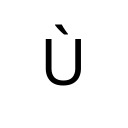 LATIN CAPITAL LETTER U WITH GRAVE Latin-1 Supplement Unicode U+D9