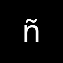 LATIN SMALL LETTER N WITH TILDE Latin-1 Supplement Unicode U+F1