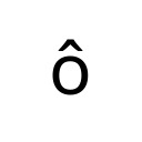 LATIN SMALL LETTER O WITH CIRCUMFLEX Latin-1 Supplement Unicode U+F4