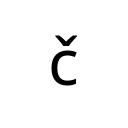 LATIN SMALL LETTER C WITH CARON Latin Extended-A Unicode U+10D
