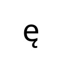 LATIN SMALL LETTER E WITH OGONEK Latin Extended-A Unicode U+119