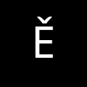 LATIN CAPITAL LETTER E WITH CARON Latin Extended-A Unicode U+11A