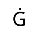 LATIN CAPITAL LETTER G WITH DOT ABOVE Latin Extended-A Unicode U+120