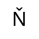 LATIN CAPITAL LETTER N WITH CARON Latin Extended-A Unicode U+147