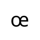 LATIN SMALL LIGATURE OE Latin Extended-A Unicode U+153