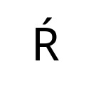 LATIN CAPITAL LETTER R WITH ACUTE Latin Extended-A Unicode U+154