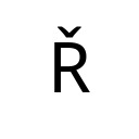 LATIN CAPITAL LETTER R WITH CARON Latin Extended-A Unicode U+158