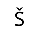 LATIN CAPITAL LETTER S WITH CARON Latin Extended-A Unicode U+160