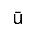 LATIN SMALL LETTER U WITH MACRON Latin Extended-A Unicode U+16B