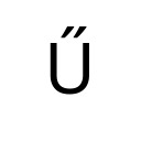 LATIN CAPITAL LETTER U WITH DOUBLE ACUTE Latin Extended-A Unicode U+170