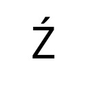 LATIN CAPITAL LETTER Z WITH ACUTE Latin Extended-A Unicode U+179