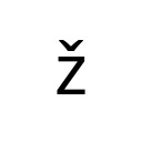 LATIN SMALL LETTER Z WITH CARON Latin Extended-A Unicode U+17E