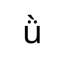 LATIN SMALL LETTER U WITH DIAERESIS AND GRAVE Latin Extended-B Unicode U+1DC