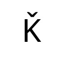 LATIN CAPITAL LETTER K WITH CARON Latin Extended-B Unicode U+1E8