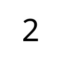 DIGIT TWO Basic Latin Unicode U+32