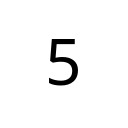 DIGIT FIVE Basic Latin Unicode U+35