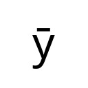 LATIN SMALL LETTER Y WITH MACRON Latin Extended-B Unicode U+233