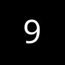 DIGIT NINE Basic Latin Unicode U+39