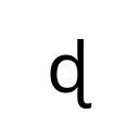 LATIN SMALL LETTER D WITH TAIL IPA Extensions Unicode U+256