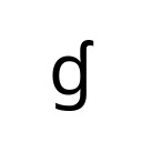 LATIN SMALL LETTER G WITH HOOK IPA Extensions Unicode U+260