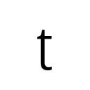 LATIN SMALL LETTER T WITH RETROFLEX HOOK IPA Extensions Unicode U+288