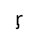 LATIN SMALL LETTER R WITH PALATAL HOOK Phonetic Extensions Supplement Unicode U+1D89