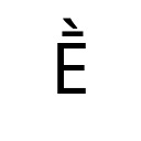 LATIN CAPITAL LETTER E WITH MACRON AND GRAVE Latin Extended Additional Unicode U+1E14