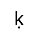 LATIN SMALL LETTER K WITH DOT BELOW Latin Extended Additional Unicode U+1E33
