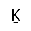 LATIN CAPITAL LETTER K WITH LINE BELOW Latin Extended Additional Unicode U+1E34