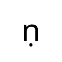 LATIN SMALL LETTER N WITH DOT BELOW Latin Extended Additional Unicode U+1E47