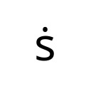 LATIN SMALL LETTER S WITH DOT ABOVE Latin Extended Additional Unicode U+1E61