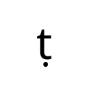 LATIN SMALL LETTER T WITH DOT BELOW Latin Extended Additional Unicode U+1E6D