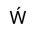LATIN CAPITAL LETTER W WITH ACUTE Latin Extended Additional Unicode U+1E82