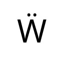LATIN CAPITAL LETTER W WITH DIAERESIS Latin Extended Additional Unicode U+1E84