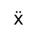 LATIN SMALL LETTER X WITH DIAERESIS Latin Extended Additional Unicode U+1E8D
