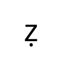 LATIN SMALL LETTER Z WITH DOT BELOW Latin Extended Additional Unicode U+1E93