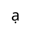 LATIN SMALL LETTER A WITH DOT BELOW Latin Extended Additional Unicode U+1EA1