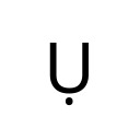 LATIN CAPITAL LETTER U WITH DOT BELOW Latin Extended Additional Unicode U+1EE4
