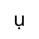 LATIN SMALL LETTER U WITH DOT BELOW Latin Extended Additional Unicode U+1EE5